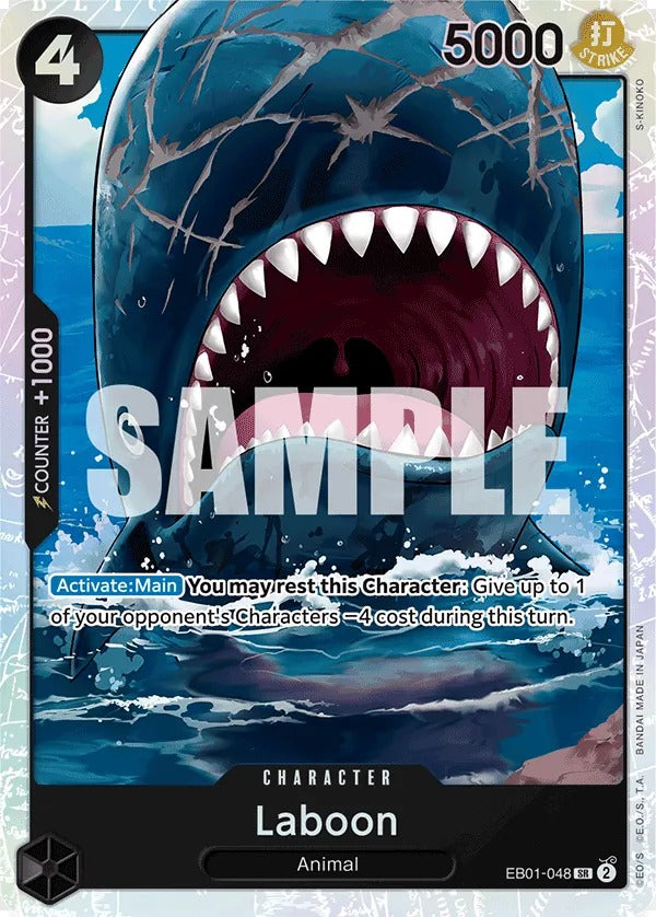 Laboon EB01-048 SR One Piece card