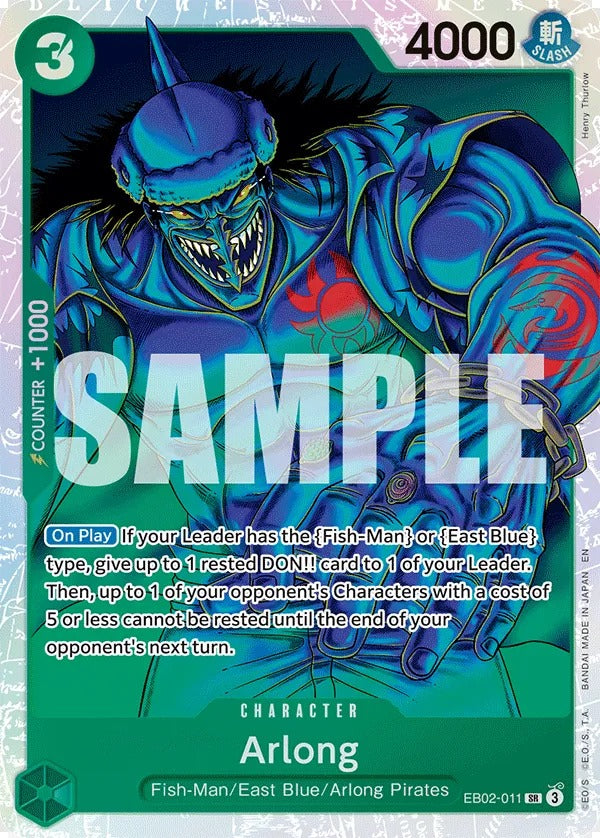 Arlong EB02-011 SR One Piece card