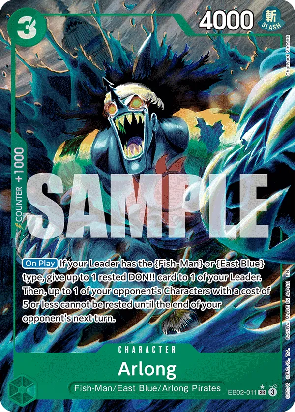 Arlong EB02-011 Alt Art One Piece card