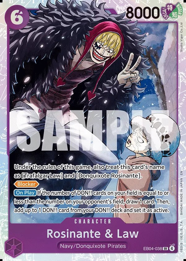 Rosinante & Law EB04-038 SR One Piece card