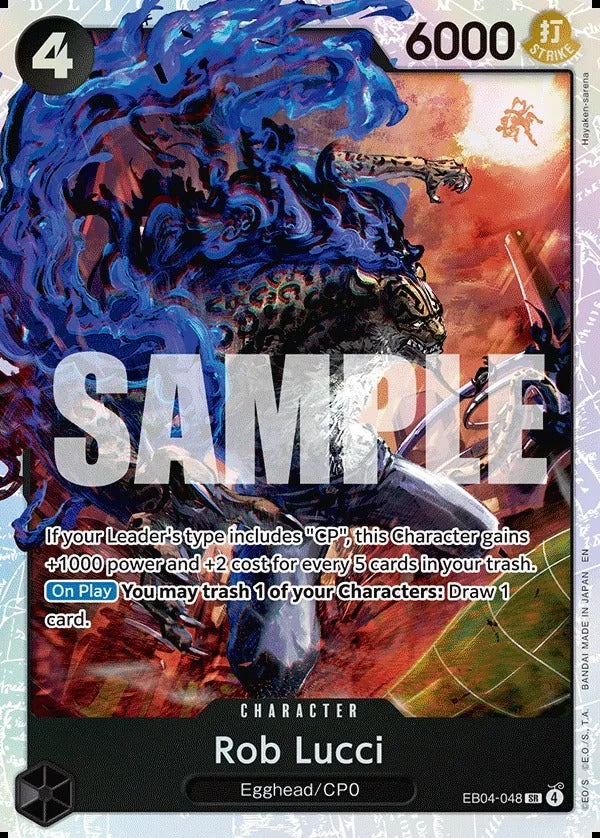 Rob Lucci EB04-048 SR One Piece card