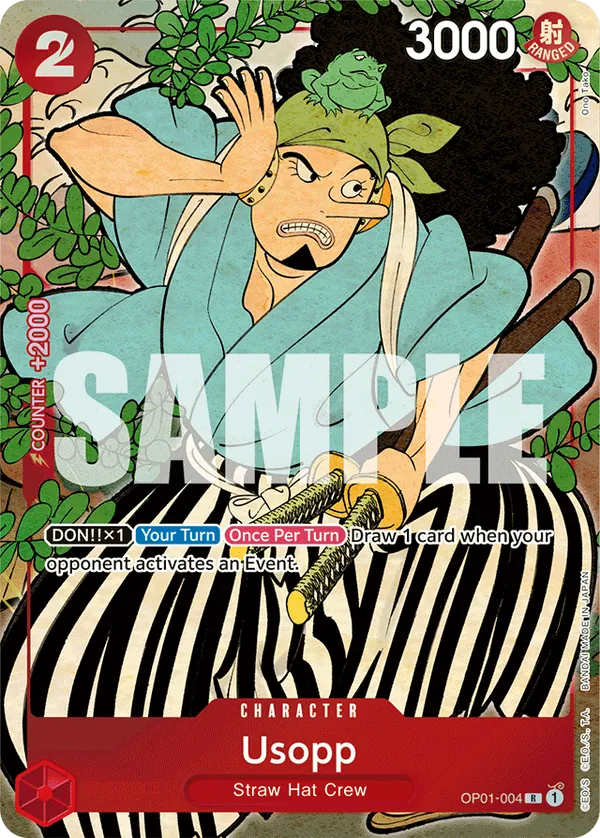 Usopp – OP01-004 Alt Art – English Version 1st Anniversary Set (English)