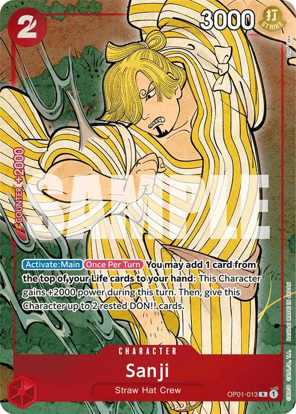 Sanji – OP01-013 Alt Art – English Version 1st Anniversary Set (English)