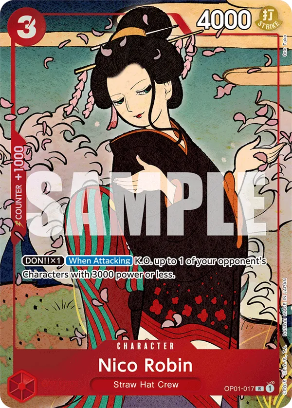 Nico Robin – OP01-017 Alt Art – English Version 1st Anniversary Set (English)