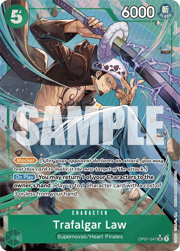 Trafalgar Law OP01-047 Alt Art One Piece card