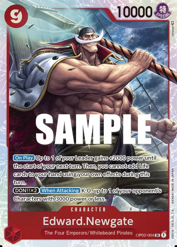 Edward.Newgate OP02-004 SR One Piece card