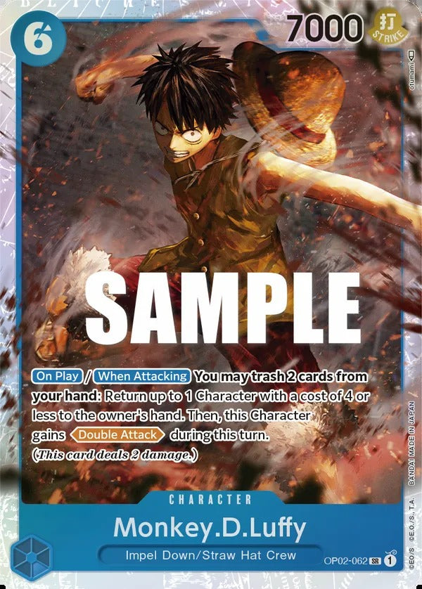 Monkey.D.Luffy OP02-062 SR One Piece card