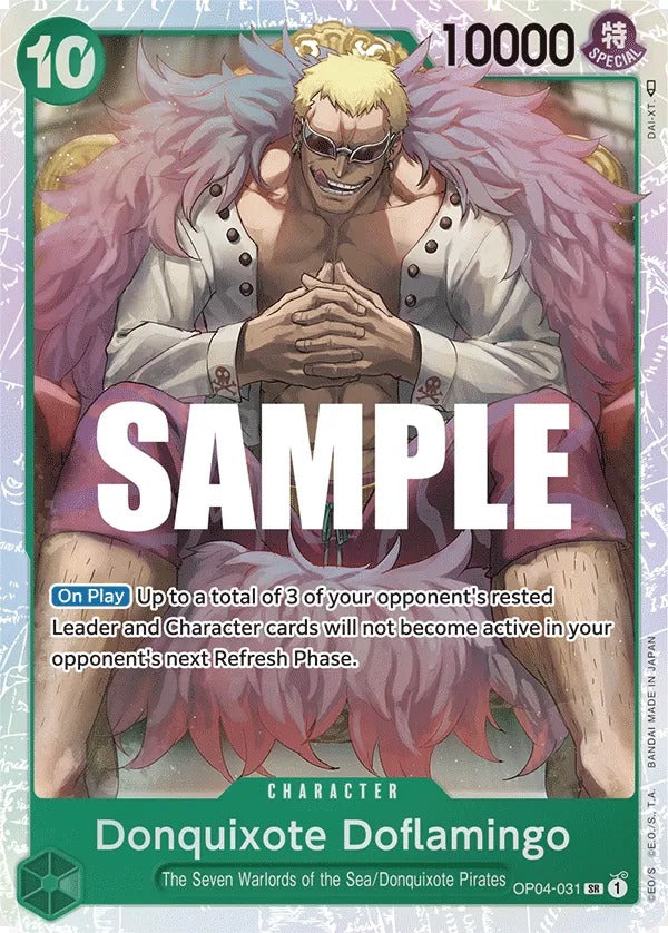 Donquixote Doflamingo OP04-031 SR One Piece card
