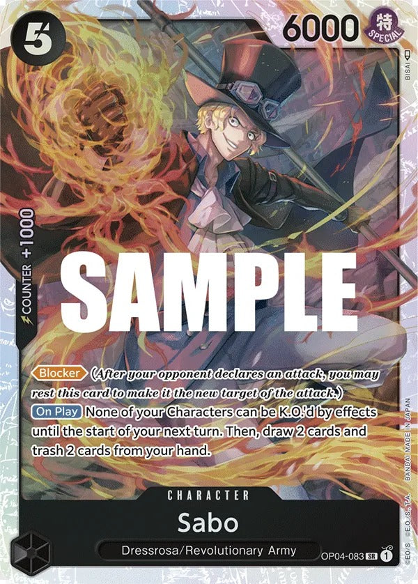 Sabo OP04-083 SR One Piece card