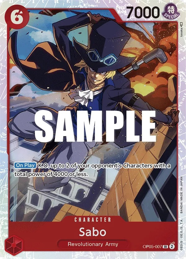 Sabo OP05-007 SR One Piece card