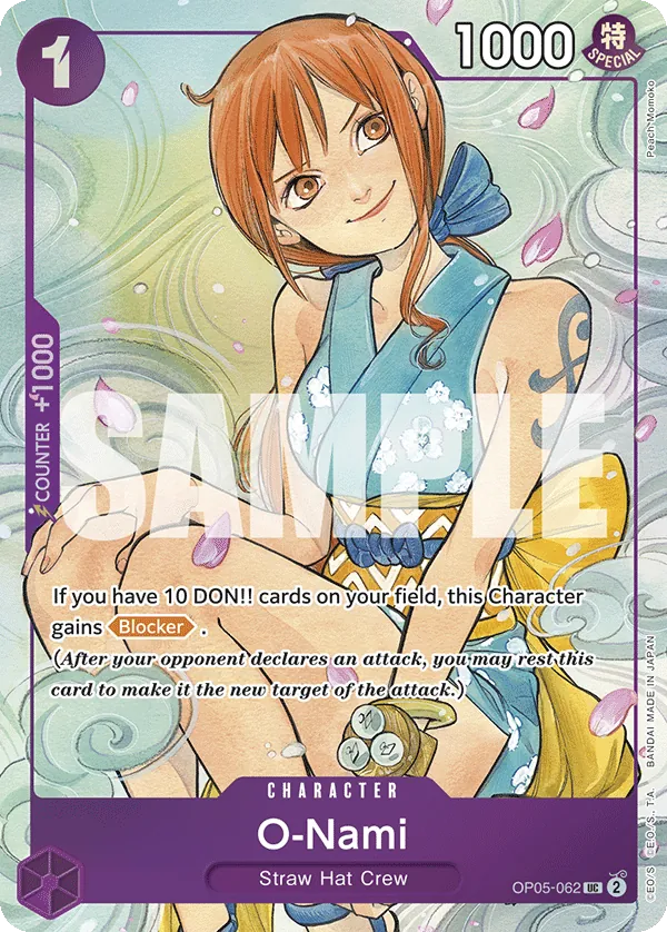 O-Nami – OP05-062 Promo Alt Art – Misc. Promos (English)