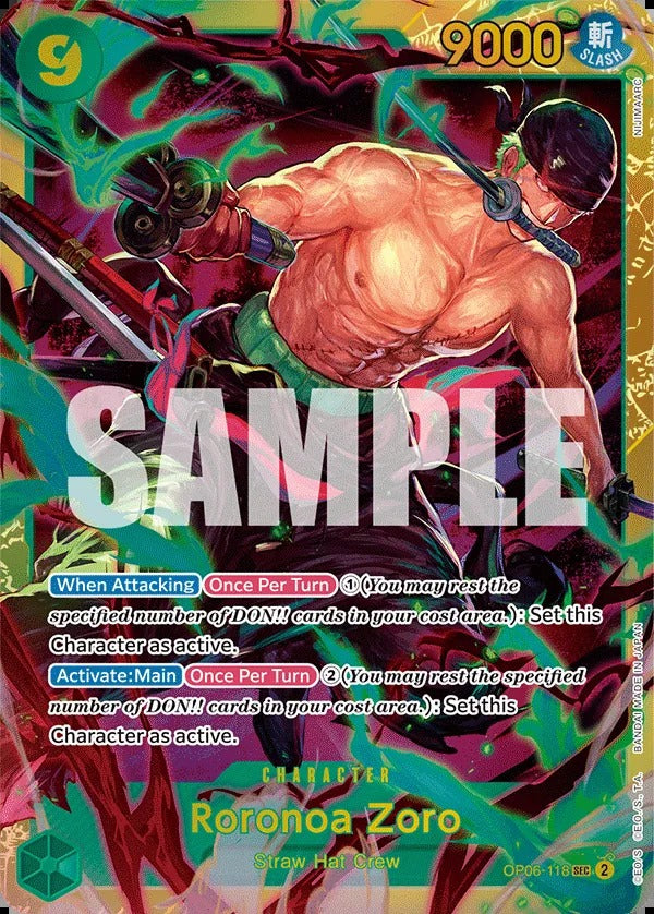 Roronoa Zoro OP06-118 SEC One Piece card