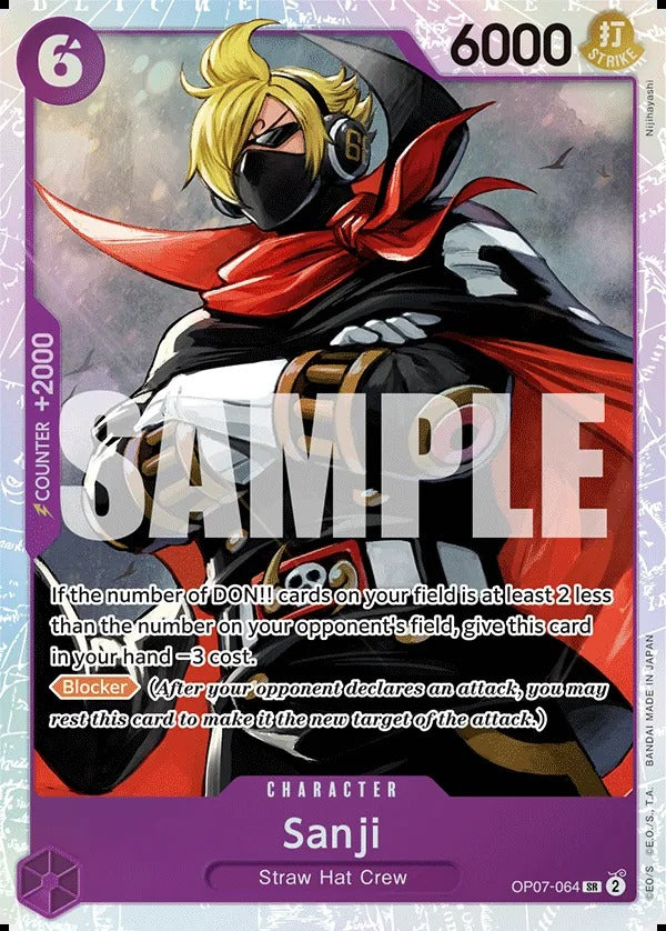 Sanji OP07-064 SR One Piece card