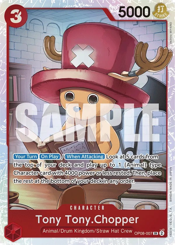 Tony Tony.Chopper OP08-007 SR One Piece card