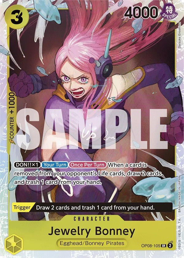 Jewelry Bonney OP08-105 SR One Piece card