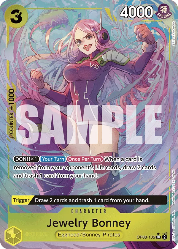 Jewelry Bonney OP08-105 Alt Art One Piece card