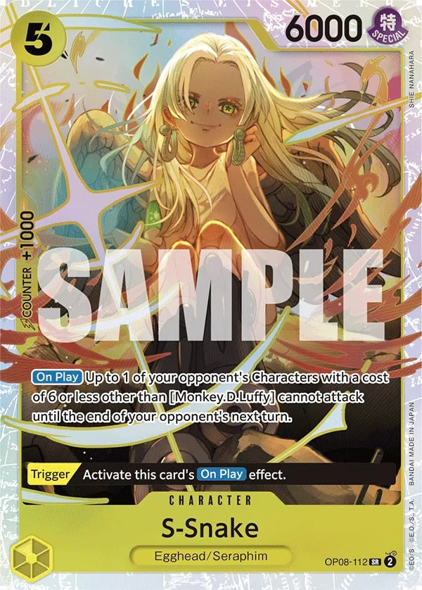 S-Snake OP08-112 SR One Piece card