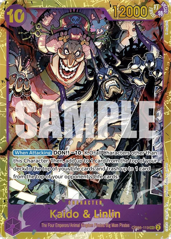 Kaido & Linlin OP08-119 SEC One Piece card