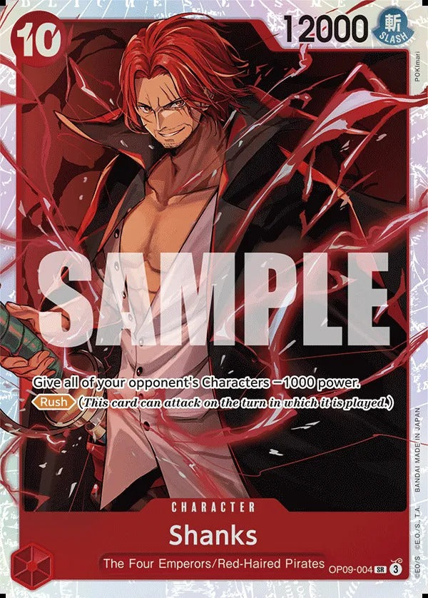 Shanks OP09-004 SR One Piece card