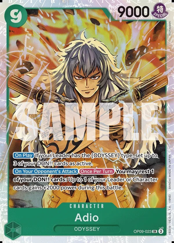 Adio OP09-023 SR One Piece card