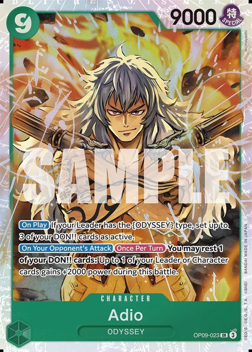 Adio OP09-023 SR One Piece card