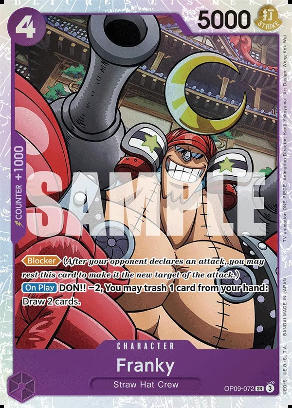 Franky OP09-072 SR One Piece card
