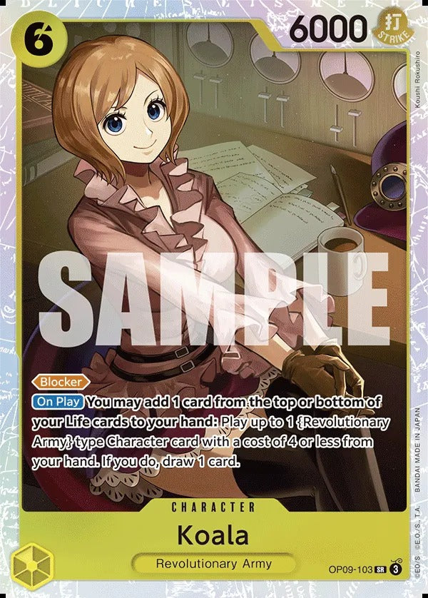 Koala OP09-103 SR One Piece card
