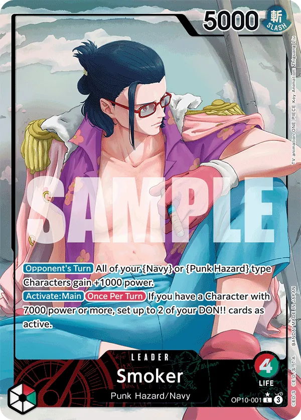 Smoker OP10-001 Alt Art One Piece card