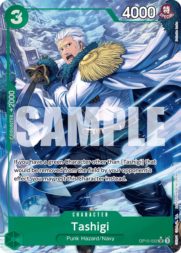 Tashigi OP10-032 Alt Art One Piece card
