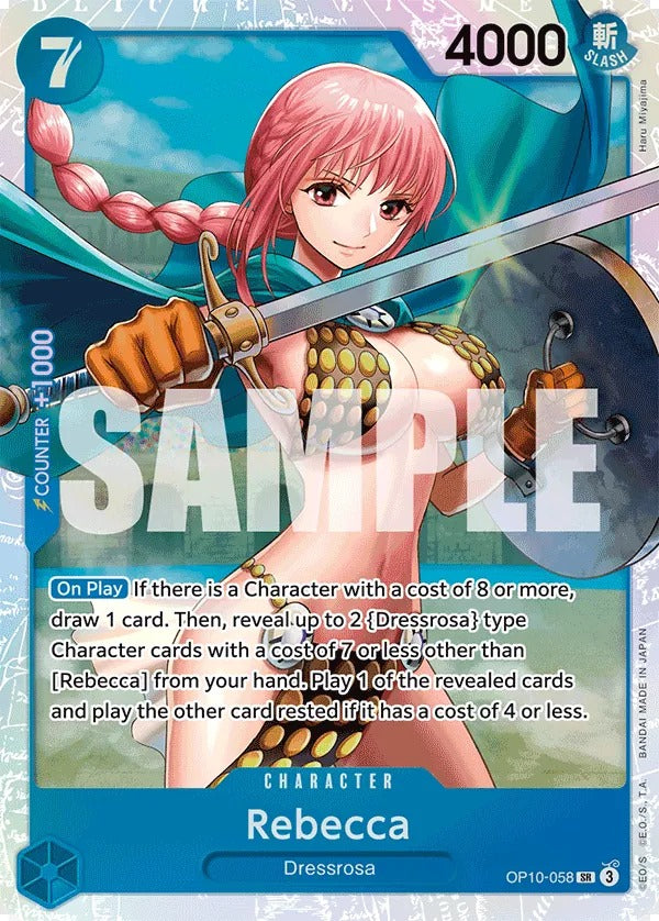 Rebecca OP10-058 SR One Piece card