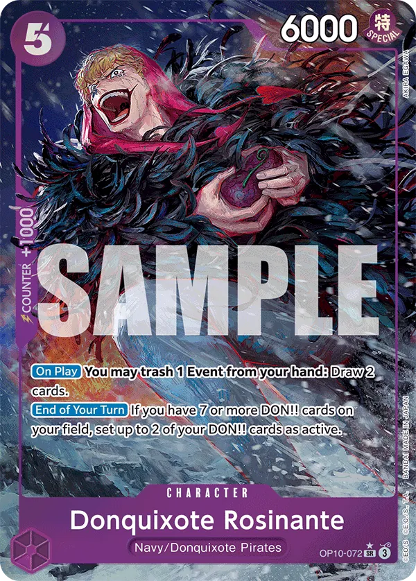 Donquixote Rosinante OP10-072 Alt Art One Piece card