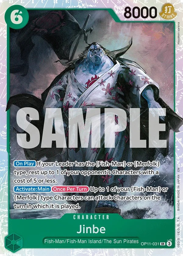 Jinbe OP11-031 SR One Piece card