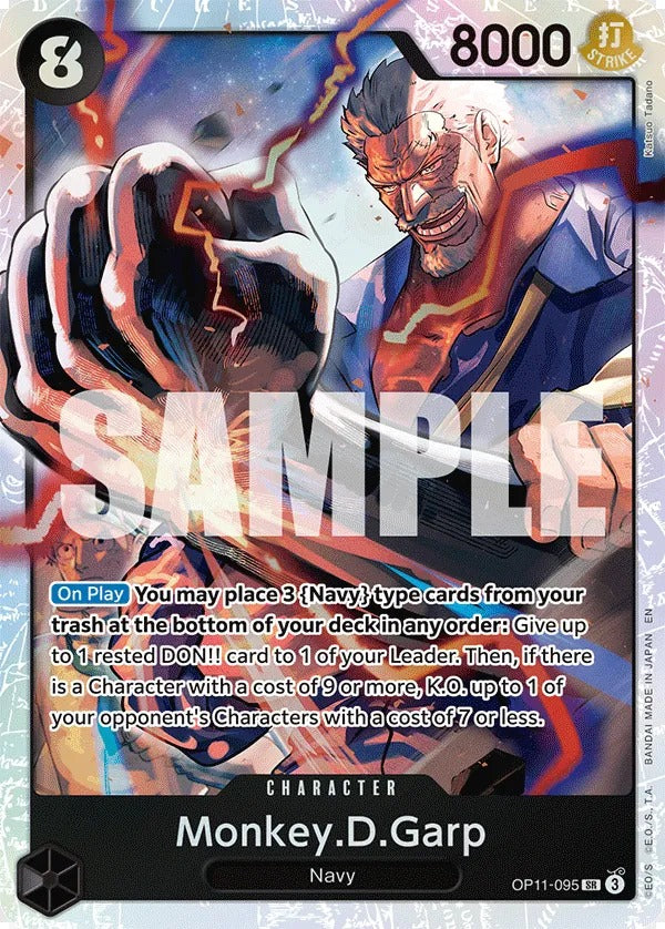 Monkey.D.Garp OP11-095 SR One Piece card