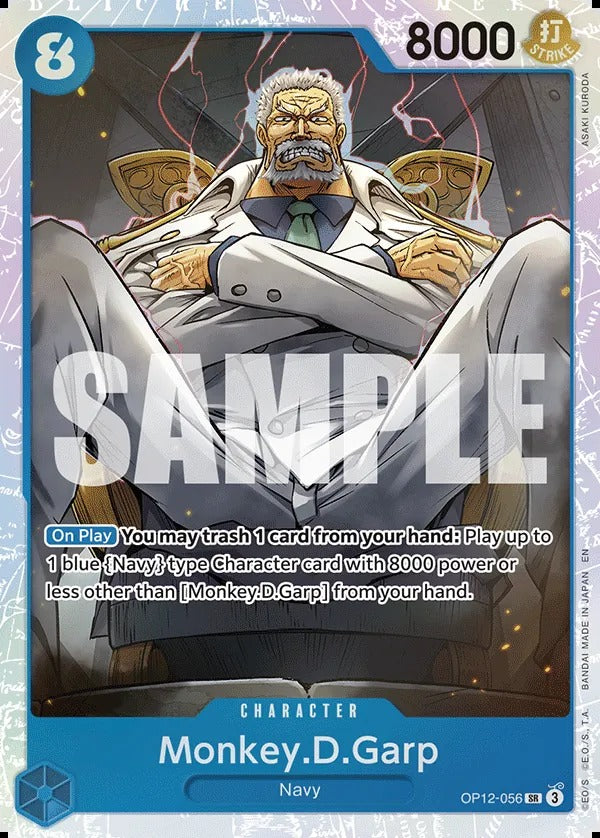 Monkey.D.Garp OP12-056 SR One Piece card