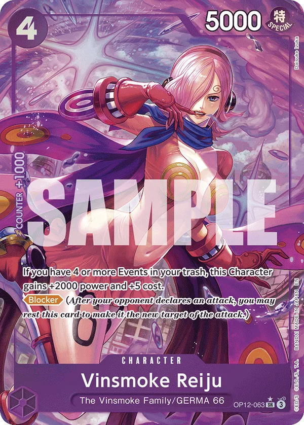 Vinsmoke Reiju OP12-063 Alt Art One Piece card