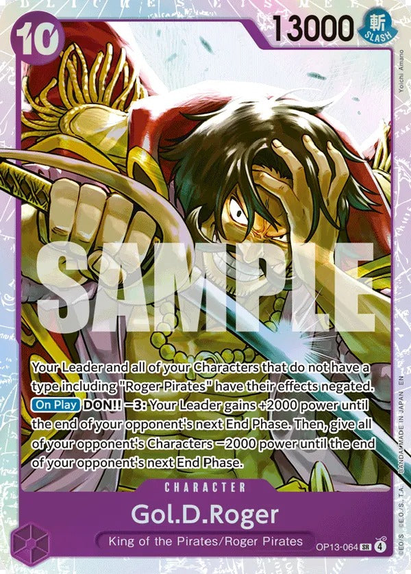 Gol.D.Roger OP13-064 SR One Piece card