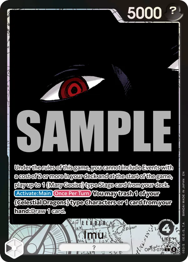 Imu OP13-079 Alt Art One Piece card