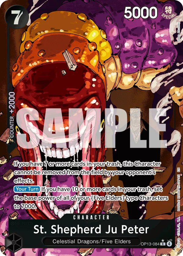 St. Shepherd Ju Peter OP13-084 Alt Art One Piece card