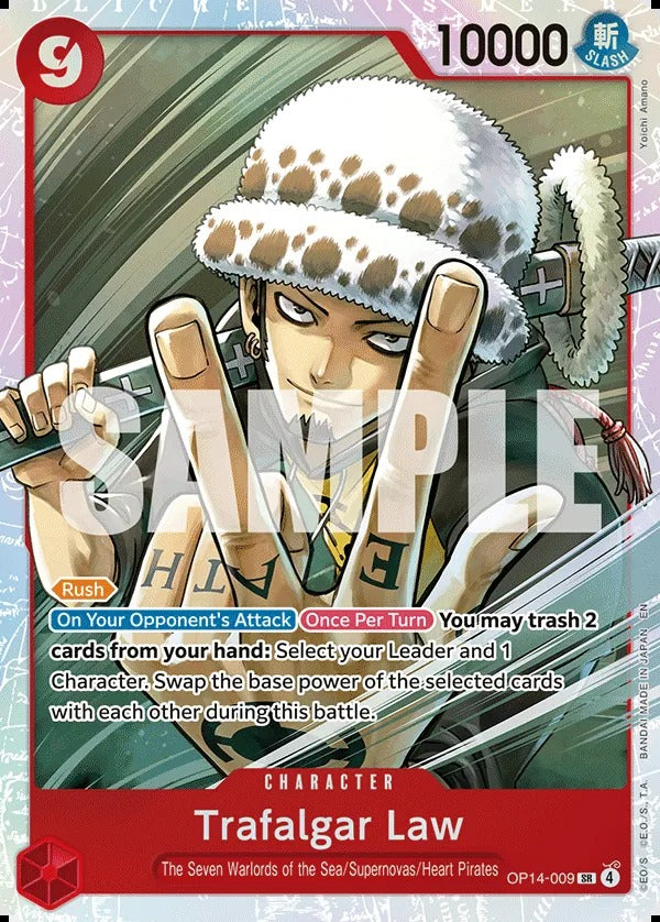 Trafalgar Law OP14-009 SR One Piece card
