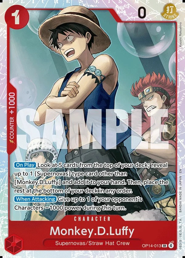 Monkey.D.Luffy OP14-013 SR One Piece card