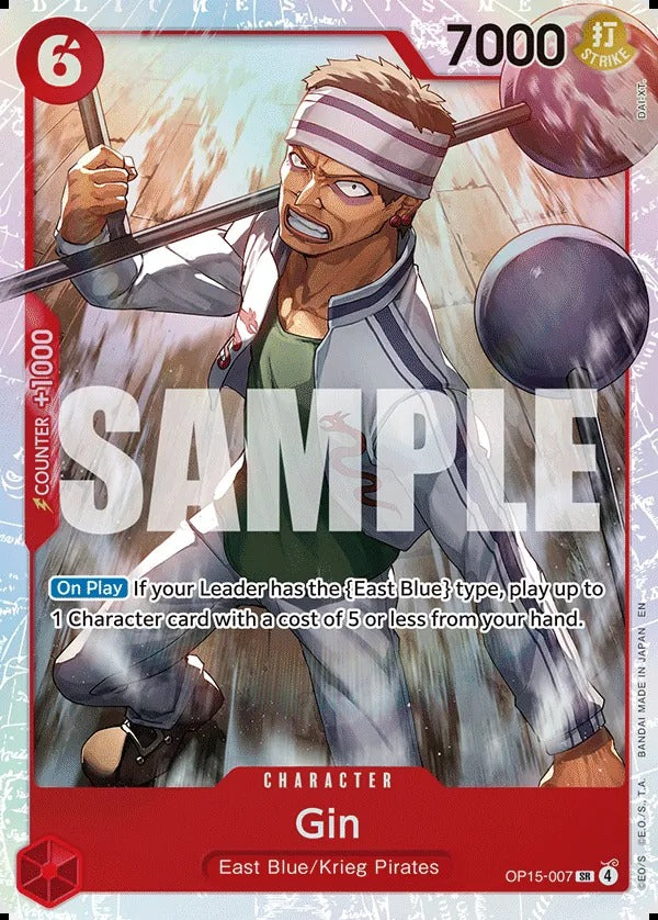 Gin OP15-007 SR One Piece card