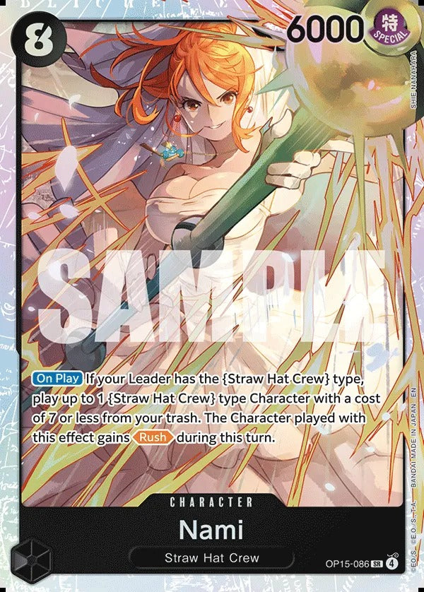 Nami OP15-086 SR One Piece card