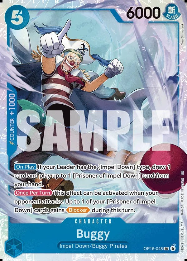 Buggy OP16-048 SR One Piece card
