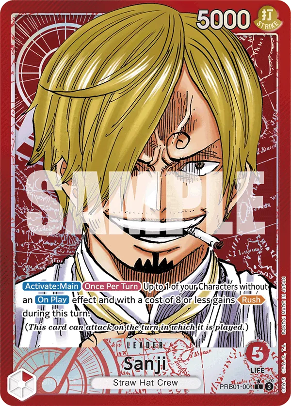Sanji PRB01-001 Alt Art One Piece card