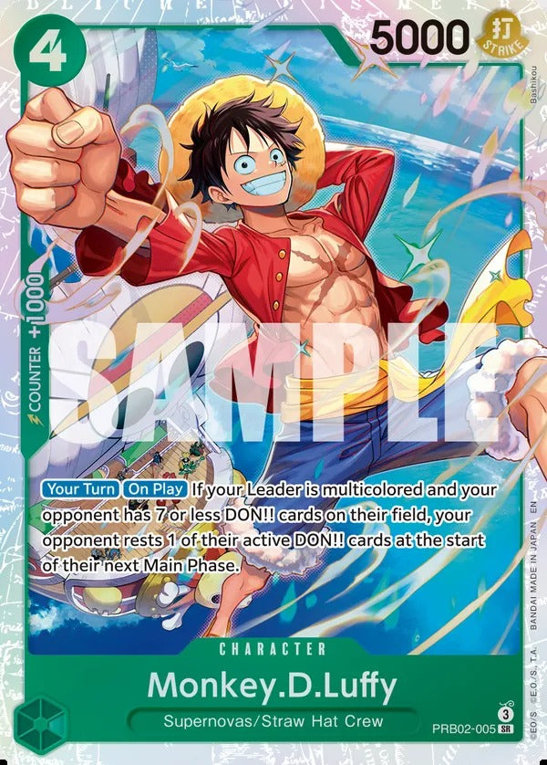Monkey.D.Luffy PRB02-005 SR One Piece card