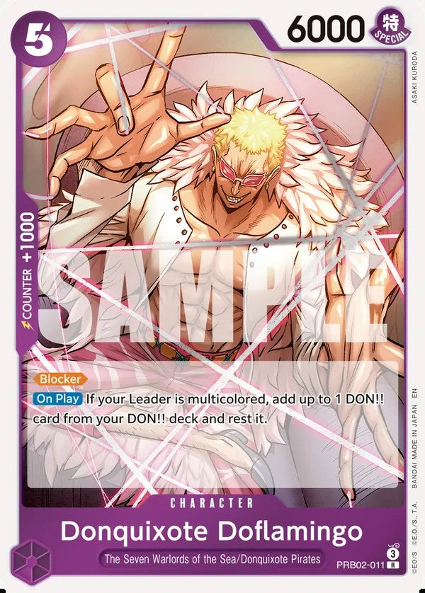 Donquixote Doflamingo PRB02-011 R One Piece card