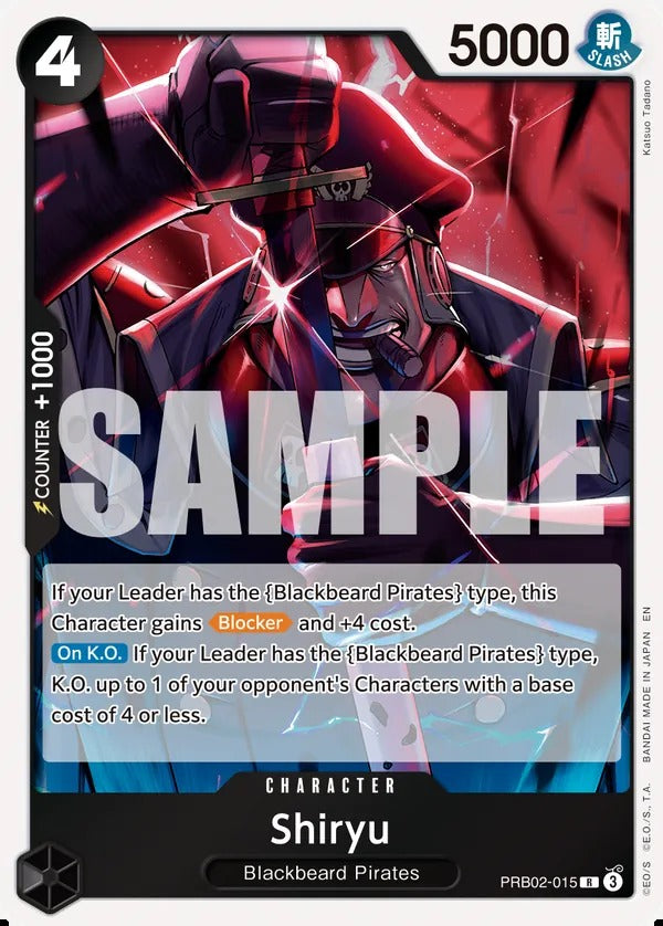 Shiryu PRB02-015 R One Piece card