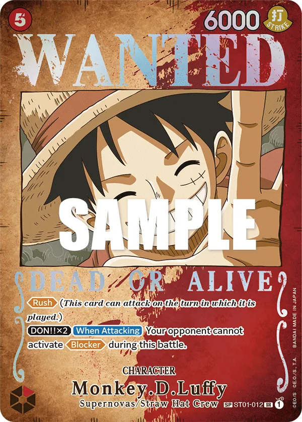 Monkey.D.Luffy – ST01-012 Wanted Poster SP – Pillars of Strength (English)