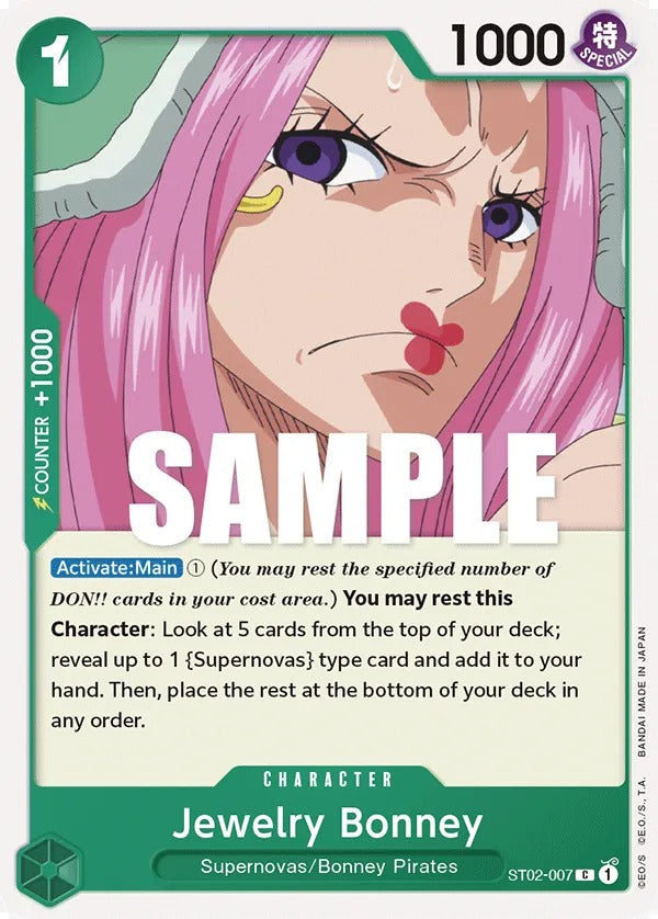 Jewelry Bonney ST02-007 C One Piece card