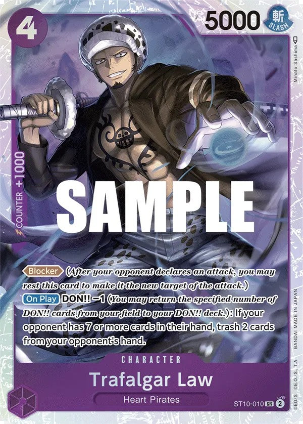 Trafalgar Law ST10-010 SR One Piece card